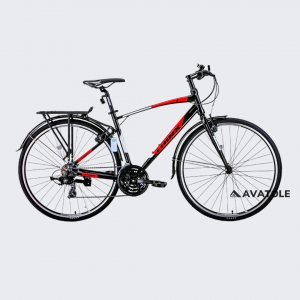 Xe đạp touring TrinX Free 1.4 2023 màu đỏ trắng đen