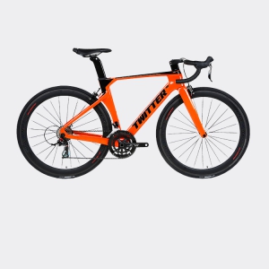 Xe đạp đua Twitter R5 | Full Carbon Shimano 105 R7000 màu đen cam