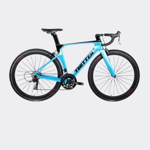 Xe đạp đua Twitter R5 | Full Carbon Shimano 105 R7000 màu đen xanh dương