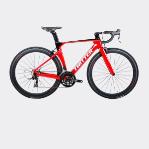Xe đạp đua Twitter R5 | Full Carbon Shimano 105 R7000 màu trắng đen đỏ