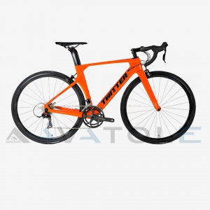 Xe đạp đua Twitter R10 Carbon Retrospec 22S màu đen cam