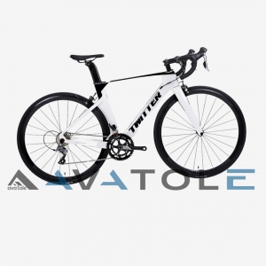 Xe đạp đua 2022 Twitter R5 Carbon Shimano Sora R3000 màu đen trắng
