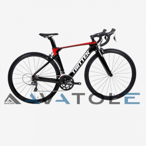 Xe đạp đua 2022 Twitter R5 Carbon Shimano Sora R3000 màu trắng đỏ đen