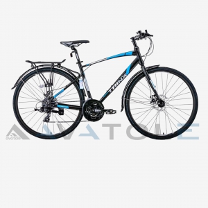 Xe đạp touring TrinX Free 2.0 màu xám xanh dương đen