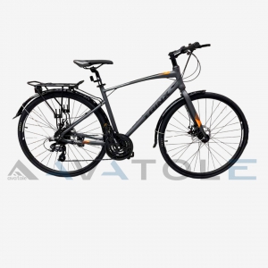 Xe đạp touring TrinX Free 2.4 màu đen cam xám