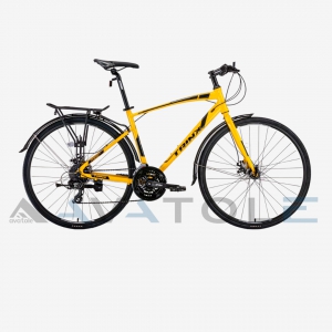 Xe đạp touring TrinX Free 2.4 màu đen vàng