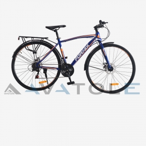 Xe đạp touring Fornix FR307 màu trắng cam xanh dương