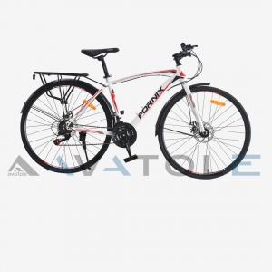 Xe đạp touring Fornix FR307 màu đen đỏ trắng