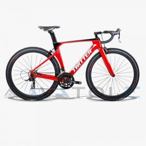 Xe đạp đua 2022 Twitter R5 Carbon Retrospec màu trắng đen đỏ