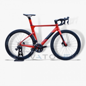 Xe đạp đua Java Fuoco Top Disc màu đen đỏ cam